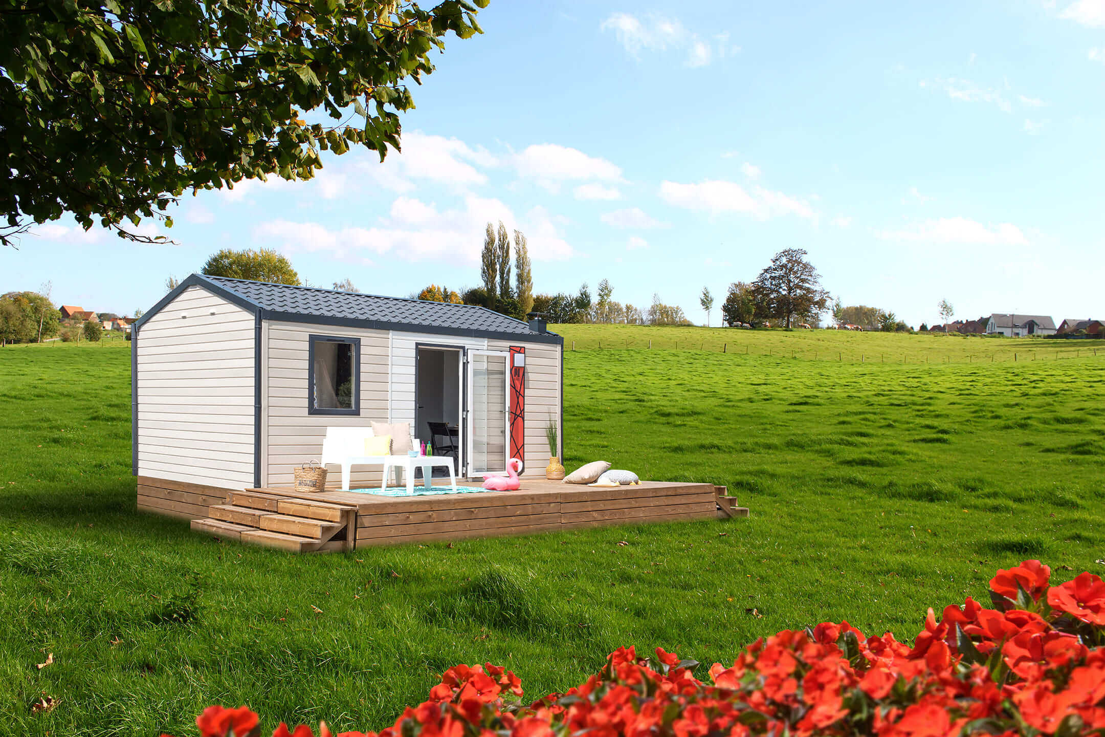 mobilhome 1 chambre camping calme nature morbihan carnac auray