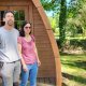 Fabrice et Audrey Etourneau, propriétaires du camping de Kergo à Ploemel
